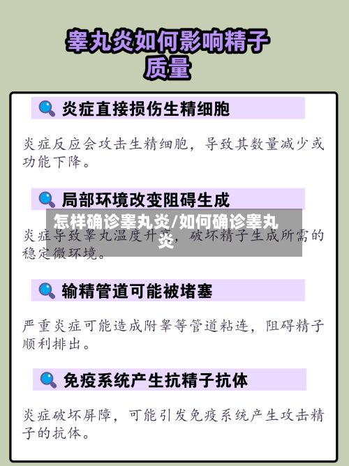 怎样确诊睾丸炎/如何确诊睾丸炎