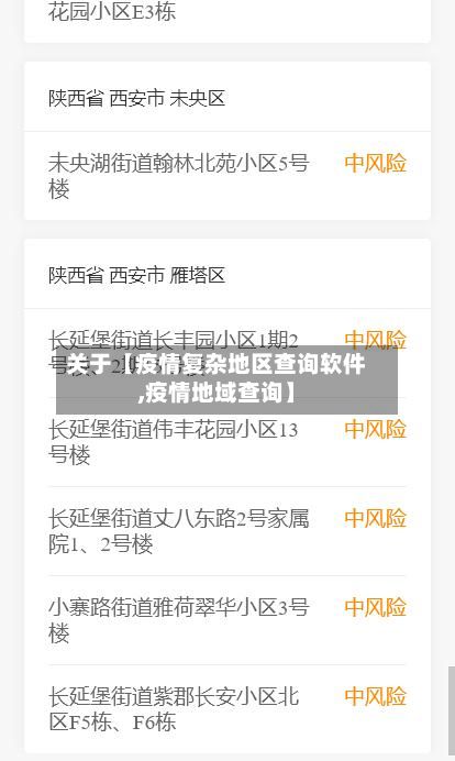 关于【疫情复杂地区查询软件,疫情地域查询】-第2张图片