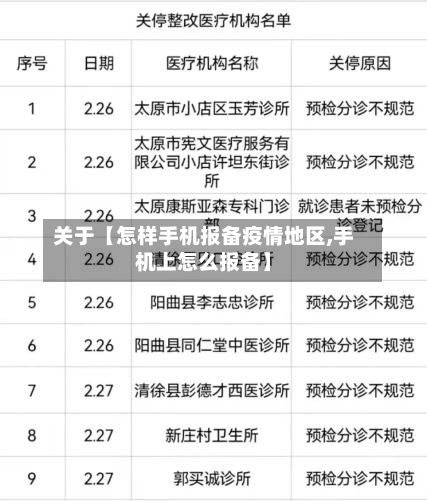 关于【怎样手机报备疫情地区,手机上怎么报备】-第2张图片