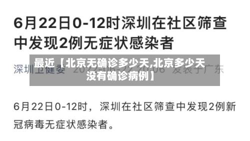 最近【北京无确诊多少天,北京多少天没有确诊病例】-第1张图片