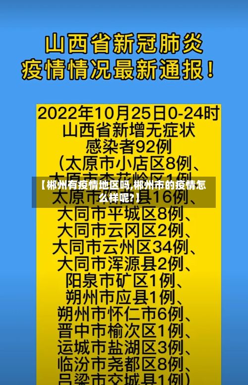 【郴州有疫情地区吗,郴州市的疫情怎么样呢?】