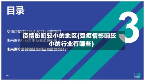 疫情影响较小的地区(受疫情影响较小的行业有哪些)