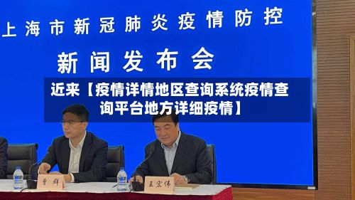 近来【疫情详情地区查询系统疫情查询平台地方详细疫情】-第2张图片