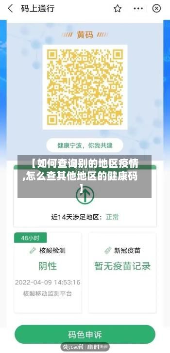 【如何查询别的地区疫情,怎么查其他地区的健康码】-第1张图片