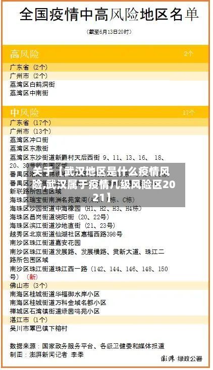 关于【武汉地区是什么疫情风险,武汉属于疫情几级风险区2021】-第1张图片