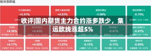 收评|国内期货主力合约涨多跌少，集运欧线涨超5%-第1张图片