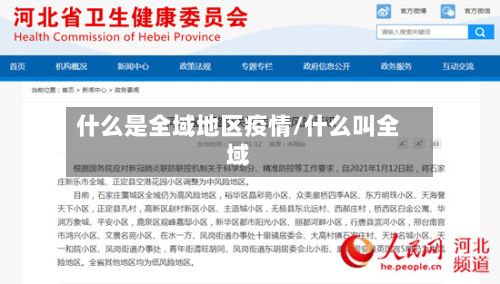 什么是全域地区疫情/什么叫全域